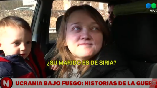 Telefe Noticias en Ucrania: la familia que intenta salir de Ucrania con su bebé
