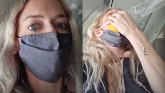 Video: una pasajera filmó el momento del aterrizaje de emergencia