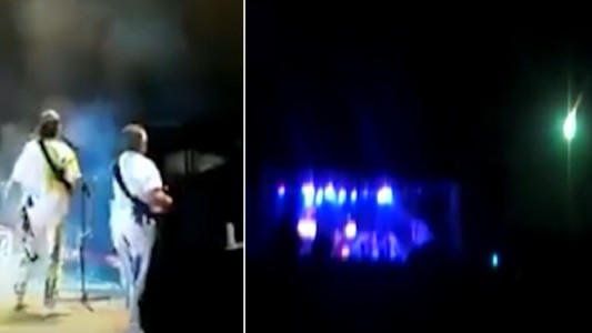 Cayó un rayo en un show de Los Tekis: hace años en otro de sus recitales se precipitó un meteorito