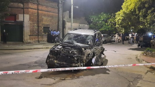 Camioneta chocó siete autos y murió un motociclista