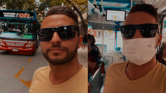 El joven que se hizo viral porque reconoce cada interno de la línea 110 de colectivos