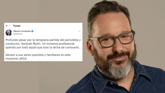El mensaje de Alberto Fernández por la muerte de Gerardo Rozín