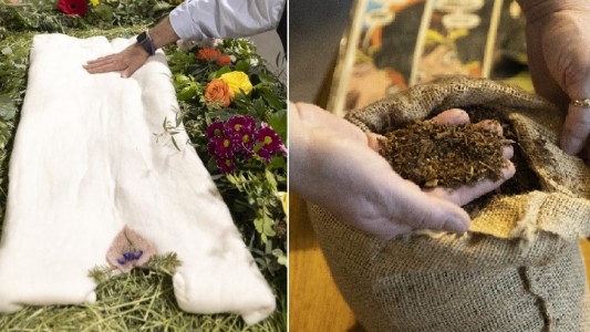 "Volver a la naturaleza": entierros ecorresponsables con compost humano