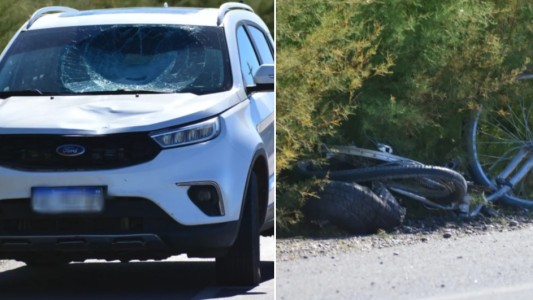 Un ciclista está grave luego de ser atropellado por el ministro de Seguridad de Chubut