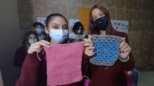 Campaña para hacer frazadas en el colegio Ceferino Namuncura