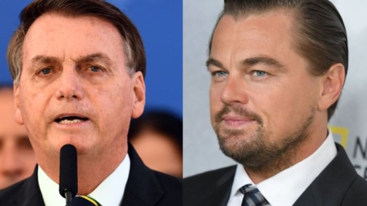 Bolsonaro cruzó a DiCaprio y le pidió que "mantenga la boca cerrada" sobre la deforestación de la Amazonía
