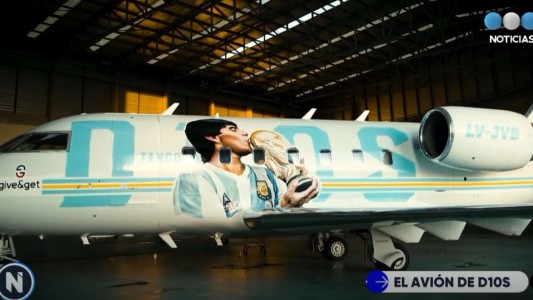 Así es el Tango D10S, el avión en homenaje a Maradona que viajará a Qatar