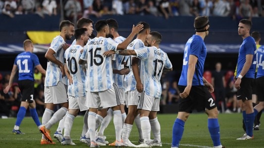 Con cinco goles de Messi, Argentina goleó a Estonia