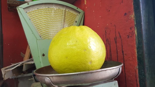Limón gigante del mercado: tiene casi 3 kilos y medio