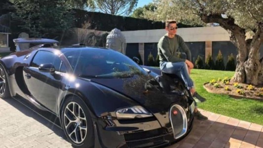 Investigan confuso hecho en el que chocaron Bugatti de Cristiano Ronaldo valuado en 2 millones de euros
