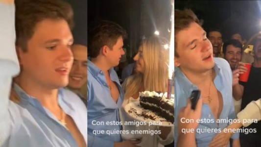 Le hicieron creer que iba a ser papá en su cumpleaños y su reacción es desopilante