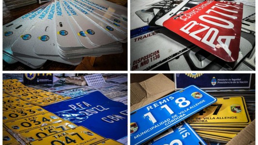 Al sur de la ciudad funcionaba una “fábrica” de chapas patentes falsas