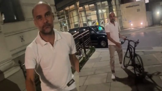 El susto de Guardiola: pensaba que le quería robar su bicicleta, pero solo buscaba una foto