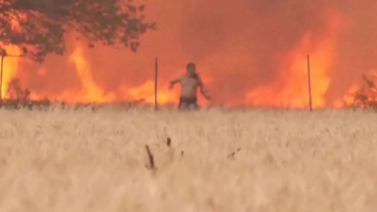 Fuego en España: así fue la angustiante huida de un hombre