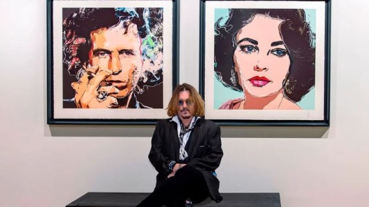 Johnny Deep vendió sus obras de arte por más de 3,5 millones de euros