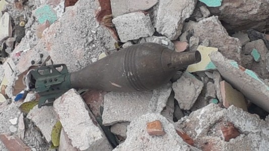 Córdoba: hallaron un proyectil de mortero en un contenedor