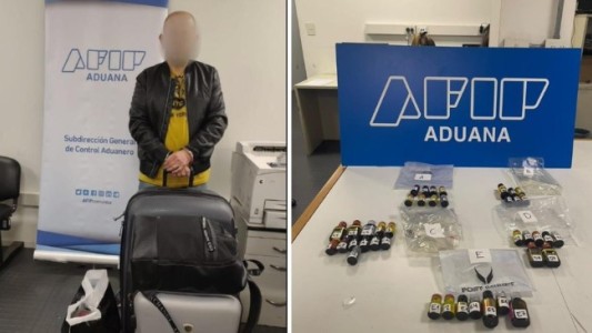 Detuvieron en Ezeiza a un pasajero que intentaba entrar al país con 40 frascos de Popper, una droga sexual
