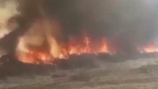 Controlan los incendios en el departamento Dean Funes