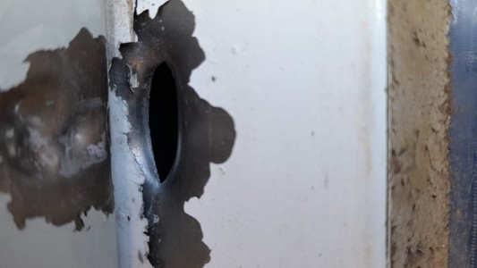 Una bala perdida hirió a una embarazada