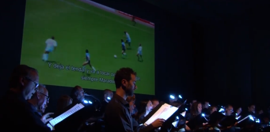Video: mirá el emotivo homenaje del Coro Municipal de Córdoba a Diego Maradona y "el gol del siglo"
