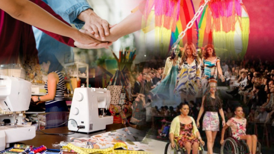 Preparan un desfile inclusivo con productos de cooperativas textiles