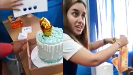 La maestra que recibió la "torta de dinero" reveló en qué gastará la plata