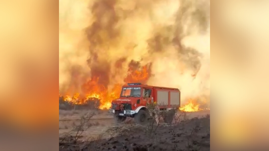 Llamas descontroladas en cuatro puntos de la provincia