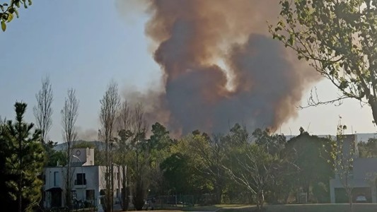 Combaten un incendio detrás del Tiro Federal