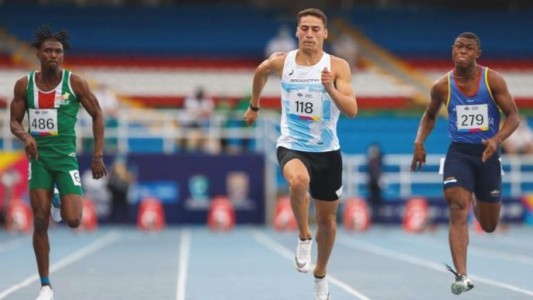 Franco Florio hizo historia al superar el récord nacional de 100 metros llanos en el Sudamericano de Brasil