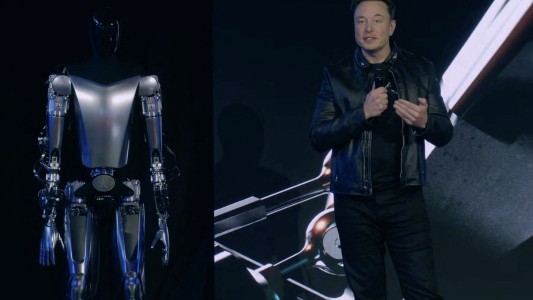 Optimus, el prototipo de robot humano que presentó Elon Musk esta semana