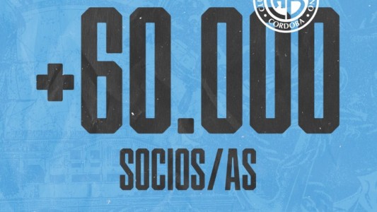 Belgrano alcanzó los 60 mil socios