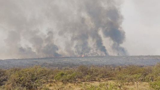 Aún arde el Parque Nacional Quebrada del Condorito