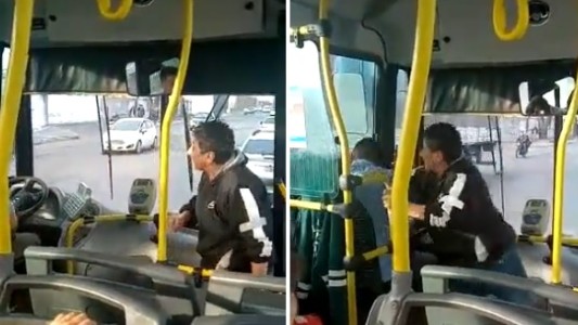 Video: mujer le dio una paliza a un colectivero tras acusarlo de chocarle el auto