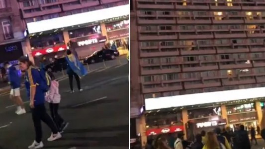 Pareja sorprendida teniendo sexo durante el festejo de Boca