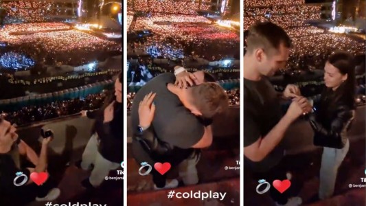 Fue al show de Coldplay y mientras sonaba Yellow sorprendió a su novia