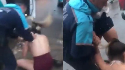 Abuso policial en Mar del Plata: una chica fue golpeada por un efectivo y terminó en el piso prácticamente desnuda