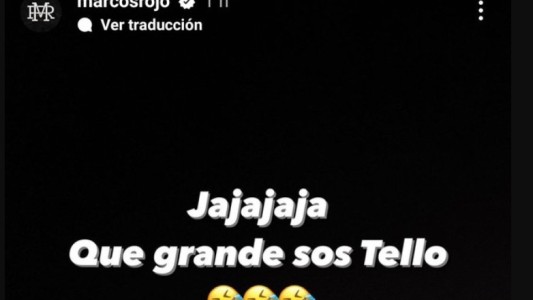 Irónico posteo de Marcos Rojo contra el árbitro tras la derrota de Boca en la final ante Racing