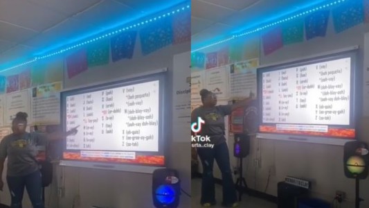 El insólito método de una profesora para enseñarle español a sus alumnos