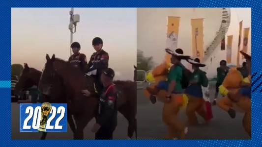 La burla de los hinchas mexicanos a la Policía de Qatar