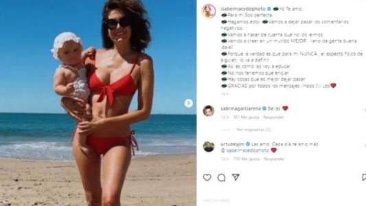 Isabel Macedo respondió a las críticas que recibió por una foto de su hija