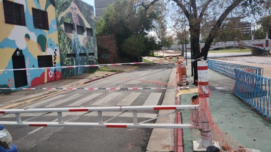 Se encuentra cortada Costanera Norte y Sur por el temporal