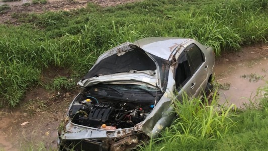 Accidente y despiste en la Av. Circunvalación