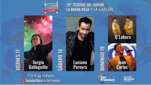 Llega la vigésima edición del Festival del humor, la buena mesa y la canción a San Francisco