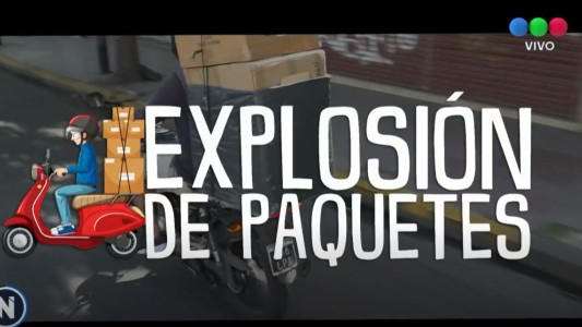 Explosión de cajas: así es el trabajo de los repartidores