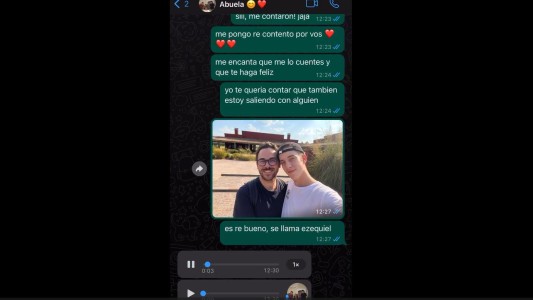 La emotiva charla entre una abuela y un nieto donde se contaron mutuamente que estaban de novios