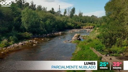 Lunes muy caluroso en Córdoba: 39° de máxima