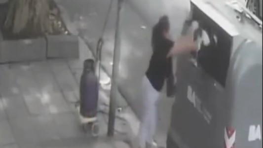 Indignante: una mujer tiró a su perra en un contenedor de basura