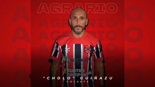 El 'Cholo' Guiñazu vuelve al fútbol y será titular en Agrario de Corralito