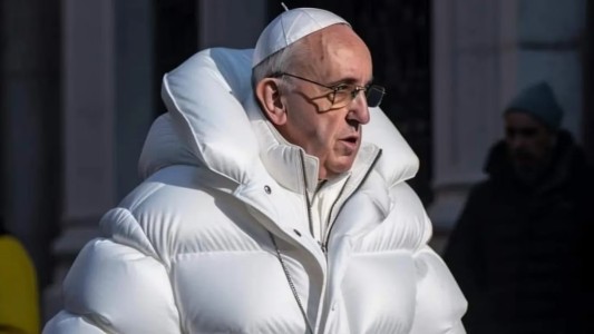 Una foto del Papa con campera fue viral