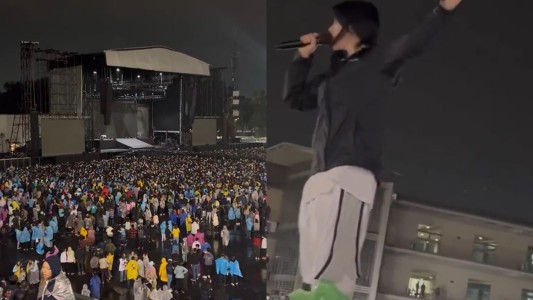 Temporal en México: Billie Eilish suspendió su show, pero hizo un acústico bajo la lluvia